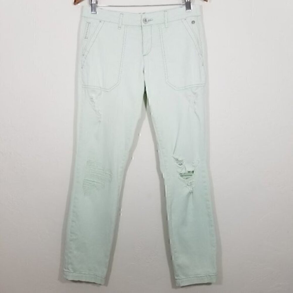 Pilcro and the Letterpress Hyphen Stretch Distressed Jeans Size 27